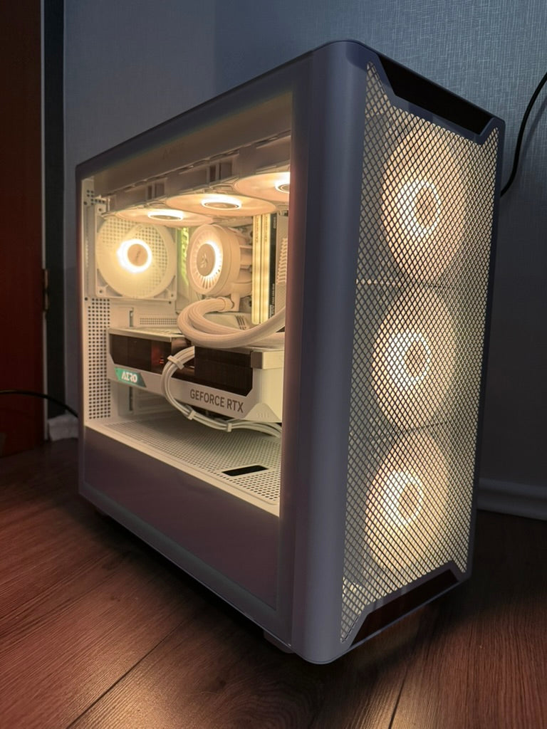 High End White Gaming PC RTX - 4080 Super - 7800 X3D - 32GB DDR5 - 1 TB NVMe