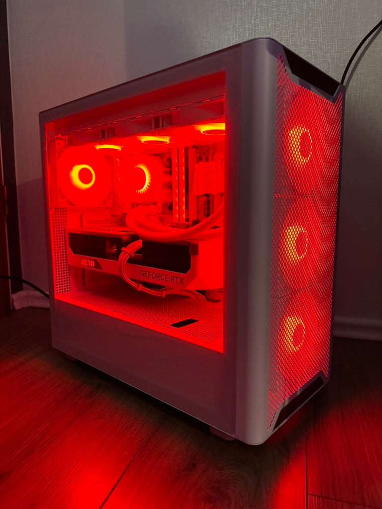 High End White Gaming PC RTX - 4080 Super - 7800 X3D - 32GB DDR5 - 1 TB NVMe