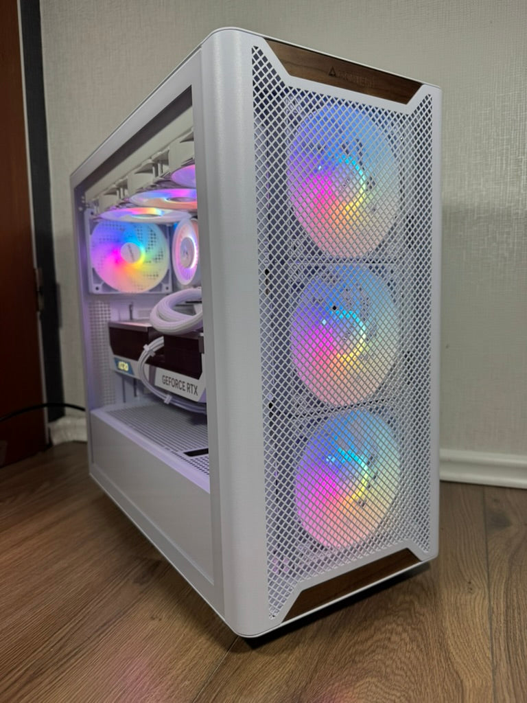 High End White Gaming PC RTX - 4080 Super - 7800 X3D - 32GB DDR5 - 1 TB NVMe