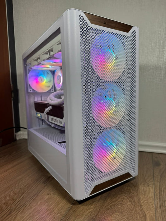 High End White Gaming PC RTX - 4080 Super - 7800 X3D - 32GB DDR5 - 1 TB NVMe