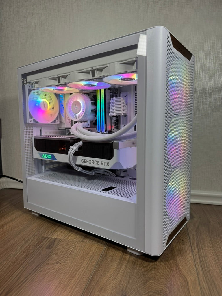 High End White Gaming PC RTX - 4080 Super - 7800 X3D - 32GB DDR5 - 1 TB NVMe