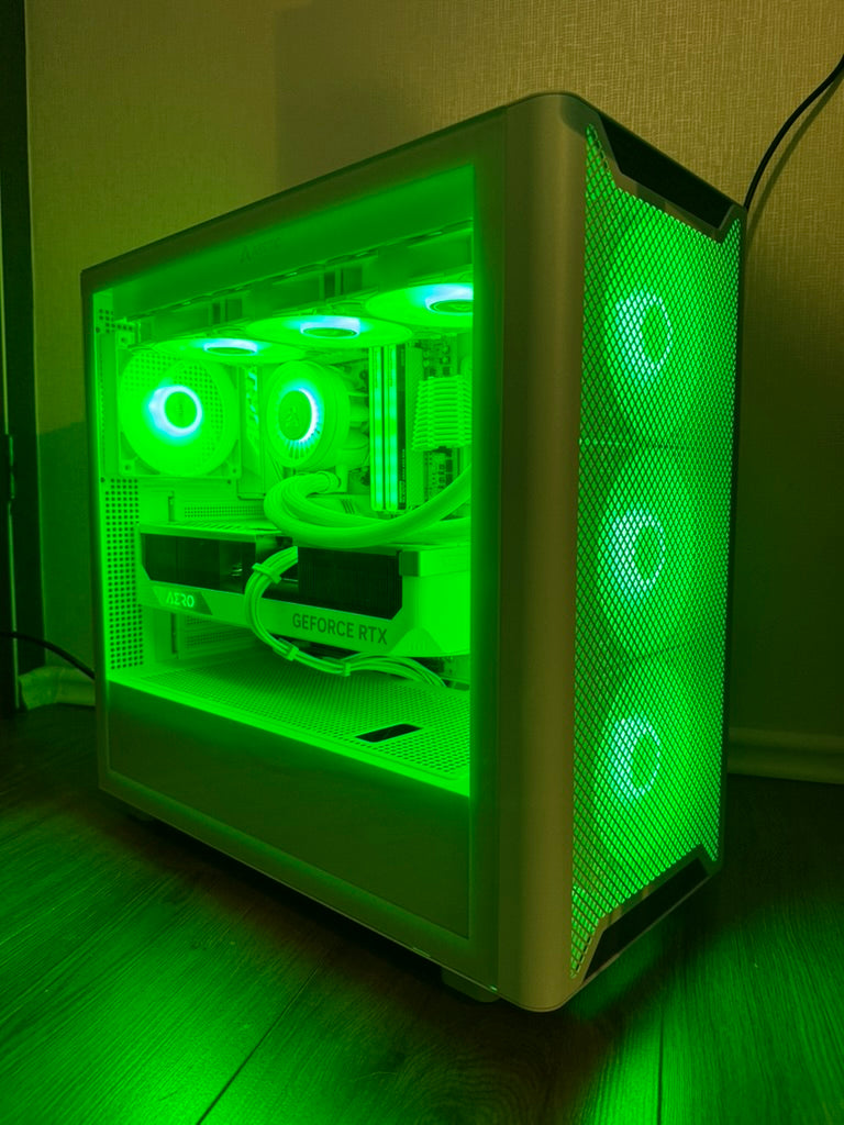 High End White Gaming PC RTX - 4080 Super - 7800 X3D - 32GB DDR5 - 1 TB NVMe