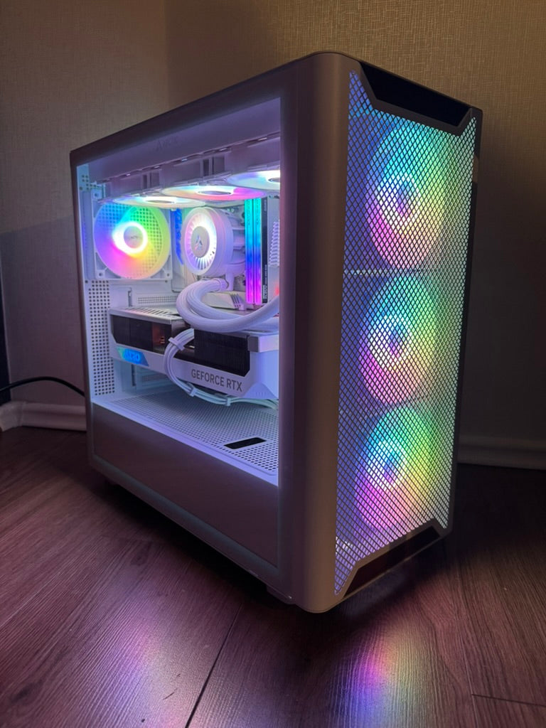 High End White Gaming PC RTX - 4080 Super - 7800 X3D - 32GB DDR5 - 1 TB NVMe