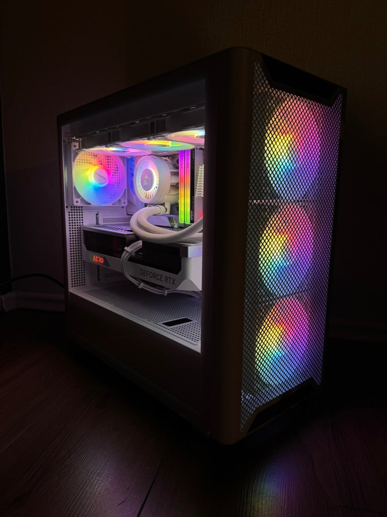 High End White Gaming PC RTX - 4080 Super - 7800 X3D - 32GB DDR5 - 1 TB NVMe