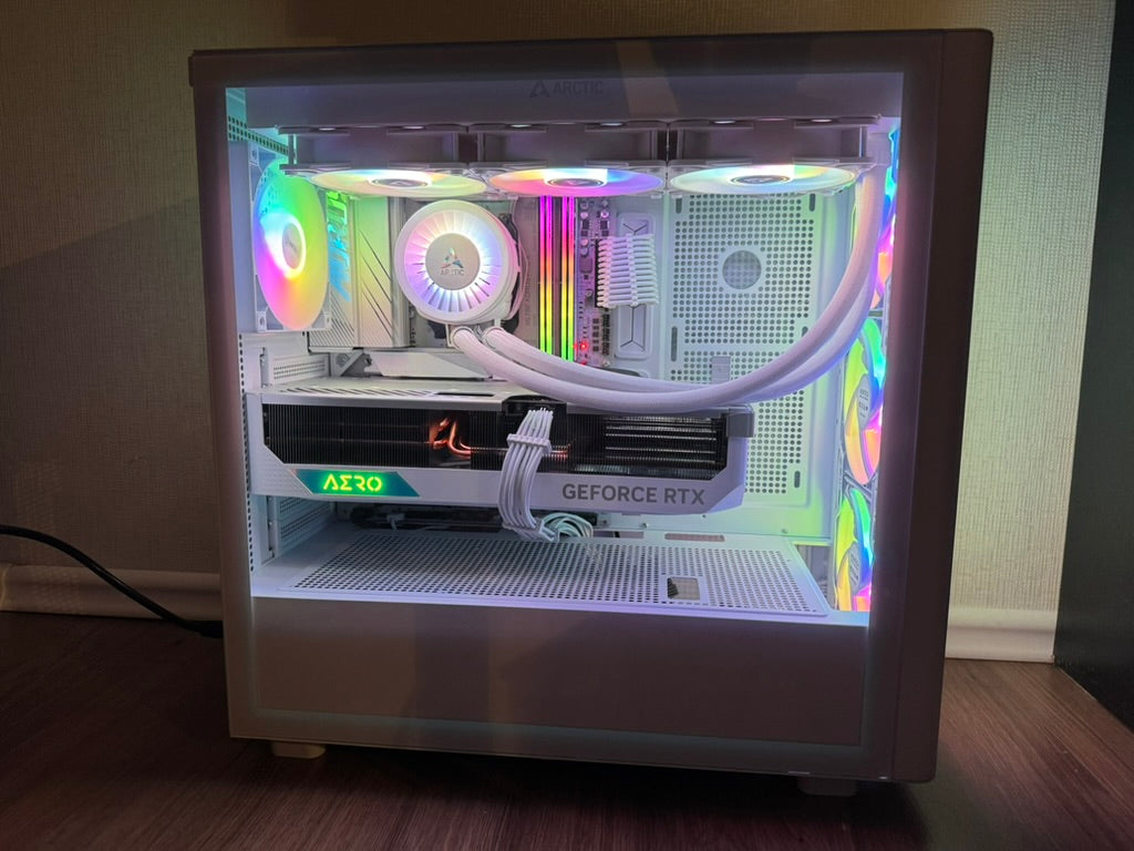 High End White Gaming PC RTX - 4080 Super - 7800 X3D - 32GB DDR5 - 1 TB NVMe