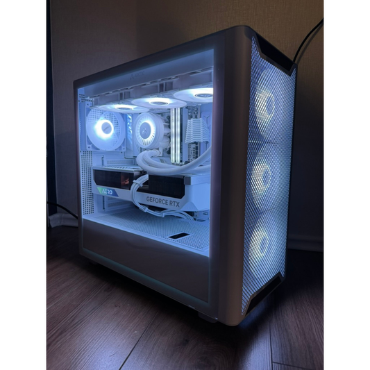 High End White Gaming PC RTX - 4080 Super - 7800 X3D - 32GB DDR5 - 1 TB NVMe